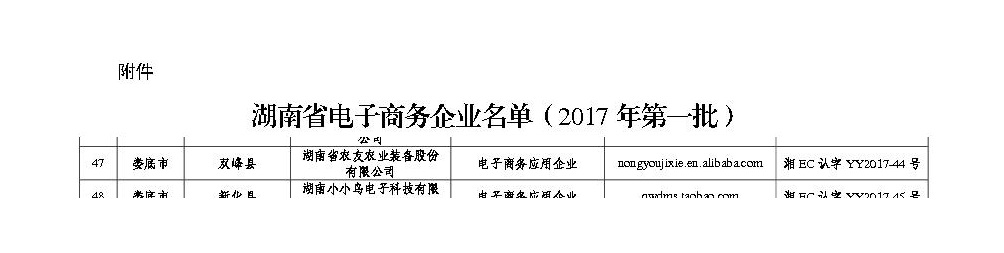 電子商務企業(yè)認定文件